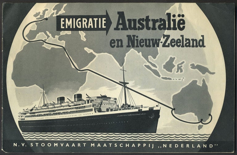 Item #24692 Emigratie Australie en Nieuw Zeeland. Dutch emigration pamphlet.