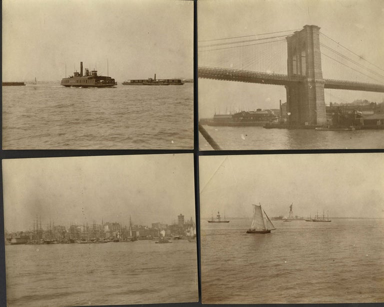 Item #24695 Vernacular Albumen photographs of New York harbor landmarks. Brooklyn, Photographs.