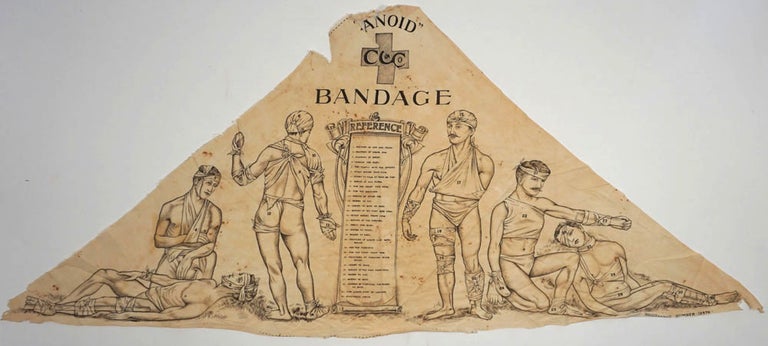 Item #24725 "Sanoid" C. C. & Co. Reference Bandage. Printed illustrated bandage.