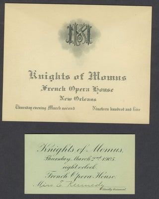 Three Momus invitations 1901-1905.
