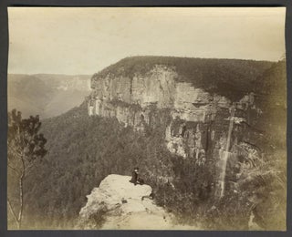 Item #24769 Govetts Leap, Blue Mountains, New South Wales. Albumen photograph. Australia,...