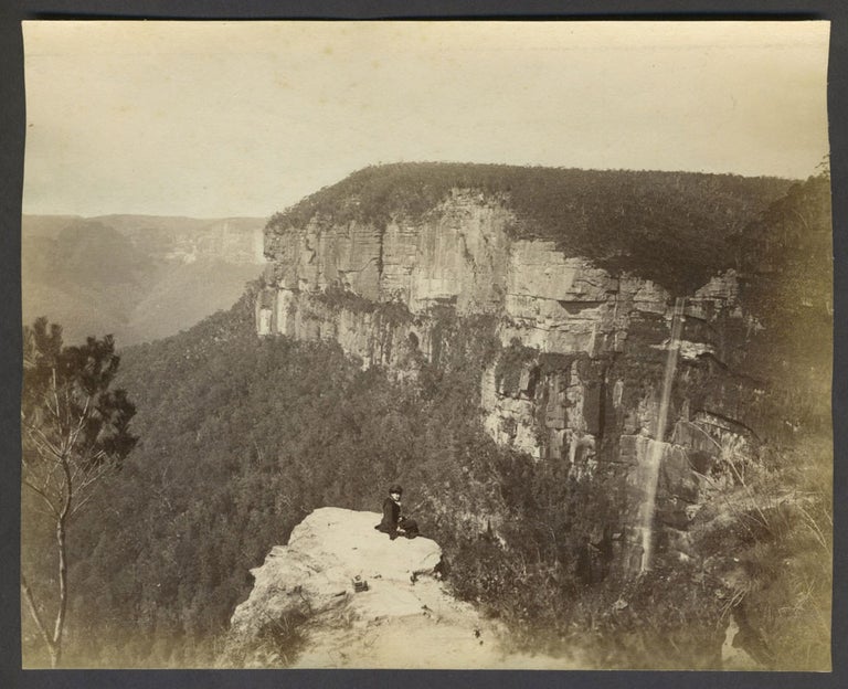 Item #24769 Govetts Leap, Blue Mountains, New South Wales. Albumen photograph. Australia, Photography.