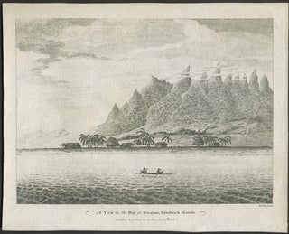 Item #24775 A View in the Bay at Woahoo, Sandwich Islands. Copper engraving. George Dixon, Inigo...