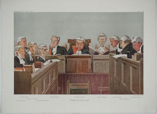 Item #24804 "Heads of the Law". Double Page chromolithograph. Spy Vanity Fair