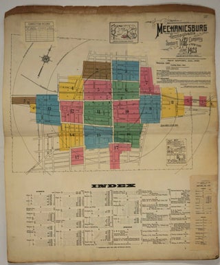Insurance Map of Mechanicsburg, PA. Loaned to John Robertson, Agent by Sanborn Map Company.
