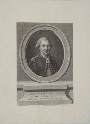 Item #24813 Jean Francois Galaup de la Perouse. Engraved portrait. Pierre Alexandre Tardieu