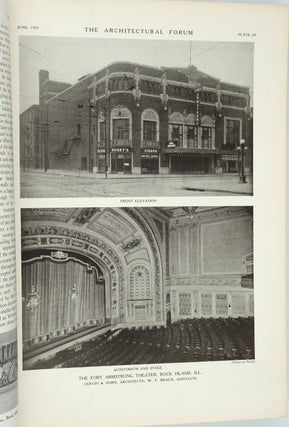 The Architectural Forum, June 1925. Vol XLII Number 6 Motion Picture Theater Reference Number. Periodical.