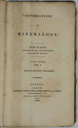 Item #24856 Conversations on Mineralogy. Volume I only. Delvalle Lowry