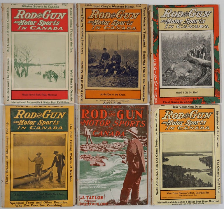 Item #24869 Rod and Gun and Motor Sports in Canada. 6 issues.