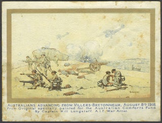Item #24879 Australians Advancing from Villers-Bretonneux, August 8th 1918. From Original...