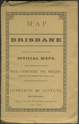 Item #24953 Map of Brisbane Compiled and Lithographed from Official Maps. Queensland