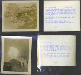 Korean War Photographs from 1951-1952, featuring The Wolfhounds.