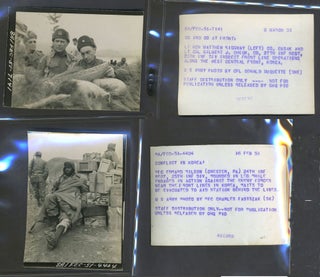 Korean War Photographs from 1951-1952, featuring The Wolfhounds.