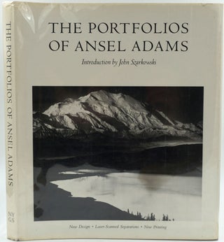 Item #25028 The Portfolios of Ansel Adams [with] signed and franked Ansel Adams photo postcard....