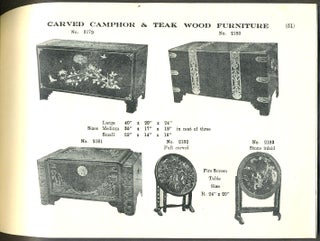 H. Jhangimal & Bros. Carved Camphorwood & Teakwood. Trade Catalog.