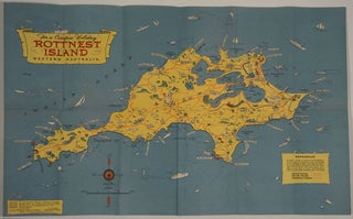 Rottnest Island Playground Western Australia. Tourist map.