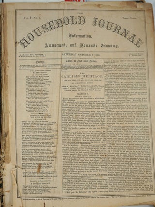 Item #25060 The Household Journal of Information, Amusement, and Domestic Economy Vol. 1 No. 1 -...