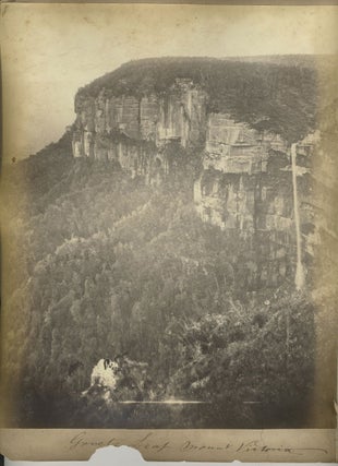 Item #25078 "Mount Victoria" [with] "Govets Leap". Albumen photographs. Ebenezer Caney, Kate...