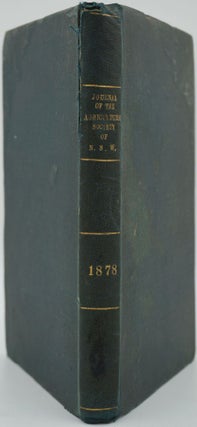 Item #2513 The Journal of the Agricultural Society of New South Wales