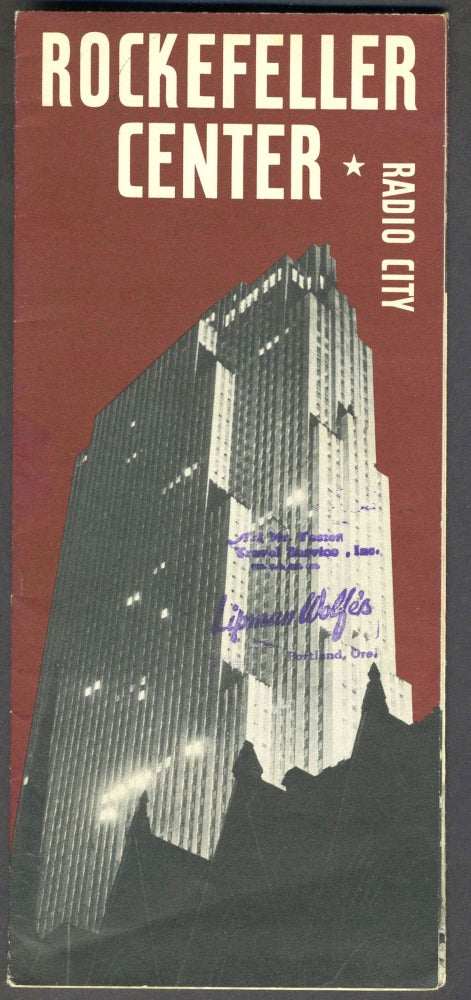 Item #25152 Rockefeller Center, Radio City, New York. Brochure.