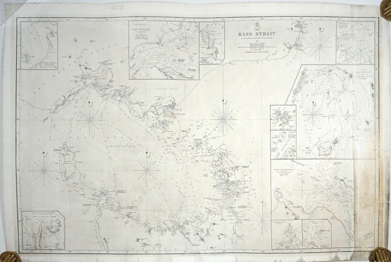 Item #25402 Bass Strait Surveyed by Commander J.L. Stokes and The Officers of the H.M.S. Beagle. John Lort Stokes.