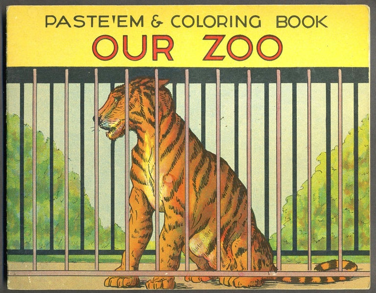 Item #25463 Paste'Em & Coloring Book, Our Zoo, No. 27. Childrens.