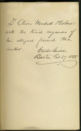 Britons and Muscovites or Traits of Two Empires, presentation copy to Dr. Oliver Wendell Holmes.