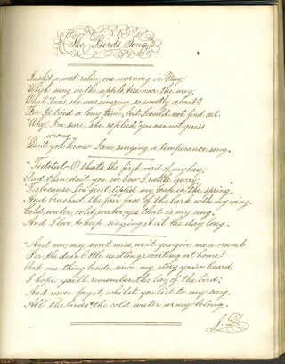 Friendship book 1863, with poem about a slave, "The Faith of a Negro Boy"