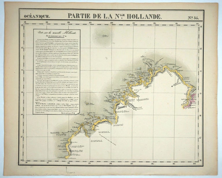 Item #25575 Oceanique. Partie de la Nouvelle Hollande, No. 35. (Broome, Western Australia). Philippe Vandermaelen, Western Australia Broome.