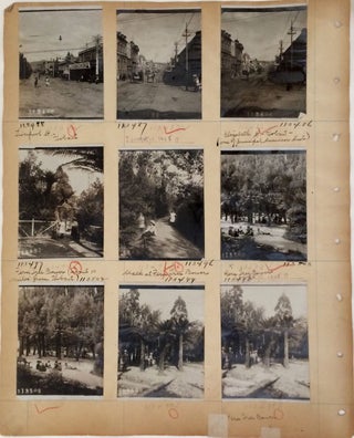 Tasmania Stereograph View Proof sheets of original photographs.