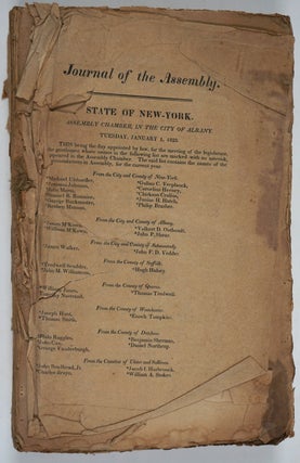 Journal of the Assembly of the State of New-York, at Their Forty- Fifth Session (1822).
