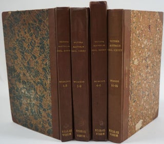 Item #25674 Memoirs of the Geological Survey of Victoria, Numbers 1 to 15. Stanley B. Hunter, W....
