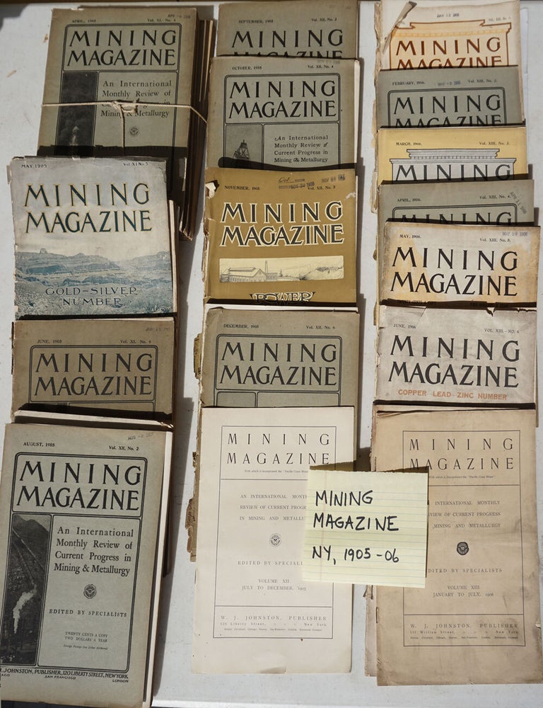 Item #25678 Mining Magazine; an international monthly review of current progress in mining and metallurgy.
