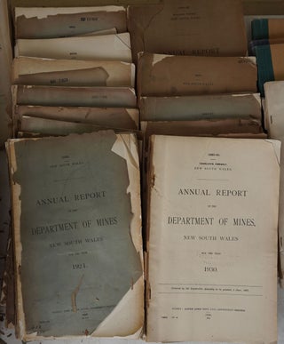 Annual Report of the Department of Mines, New South Wales; Annual report of the Department of Mines and Agriculture, New South Wales; New South Wales. Dept. of Mineral Resources and Development. Annual report; Statistical Supplement to the Report of the Department of Mines, New South Wales; Summary of the Reports of the Department of Mines, New South Wales.
