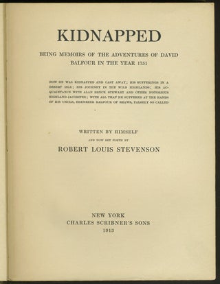 Kidnapped. The Adventures of David Balfour.