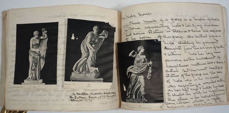 Item #25710 Ancient Greek & Roman art album, with annotations throughout. Susan E. Goelet Drake.