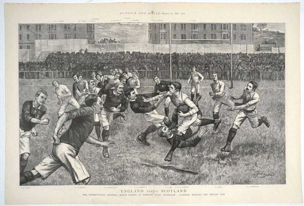 Classic Rugby Patterns A collection of 49 antique Rugby prints, 1845 - 1931 | Rugby
