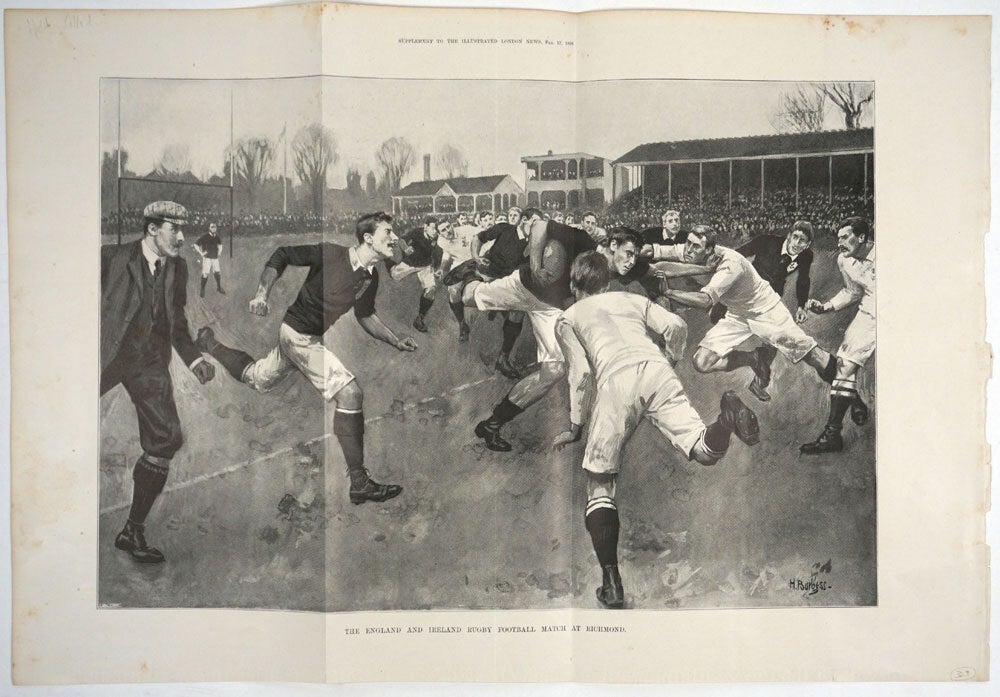Classic Rugby Patterns A collection of 49 antique Rugby prints, 1845 - 1931 | Rugby