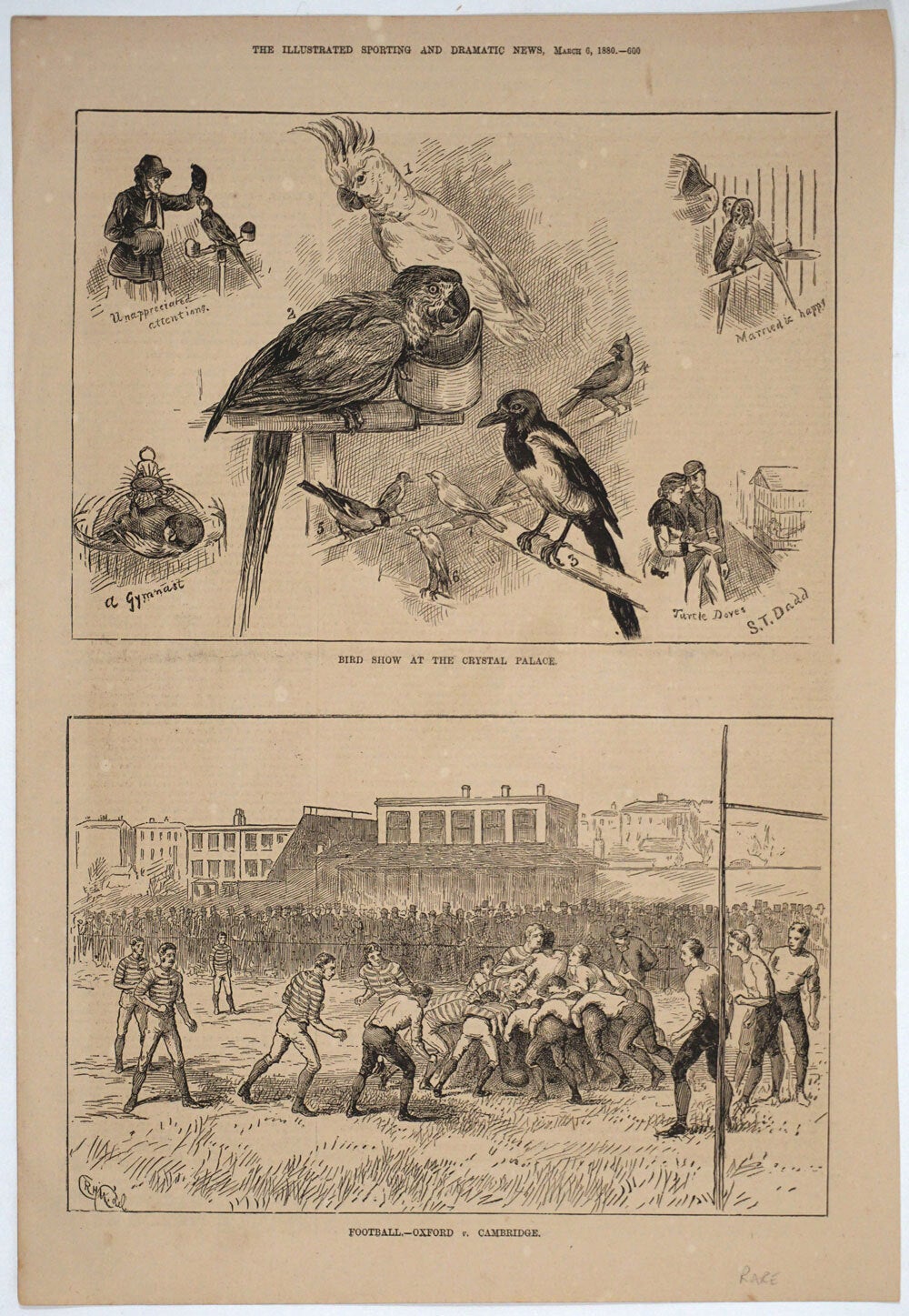 A collection of 49 antique Rugby prints, 1845 - 1931 | Rugby
