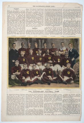 Item #25778 The Queensland Football Team. Print, Queensland