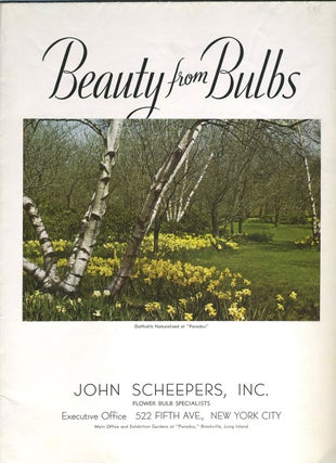 Item #25789 Beauty From Bulbs, 1938. Color illustrated plant catalog. John Scheepers Inc