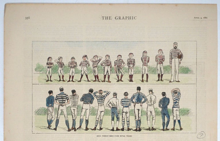 Item #25794 Boys versus Men--The Rival Teams. Rugby, W. B. Wollen.