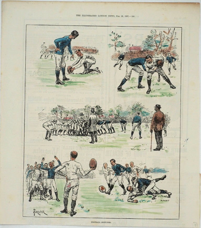 Item #25800 Football Sketches. Forestier.
