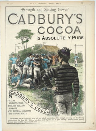 Item #25802 Cadbury's Cocoa, full page advertisement. J B. B