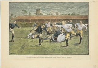 Item #25803 Football- Match between England and Scotland in the Athletic Grounds, Richmond. P....