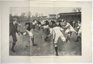 Item #25816 The England and Ireland Rugby- Football Match at Richmond. Rugby, H. Burgess