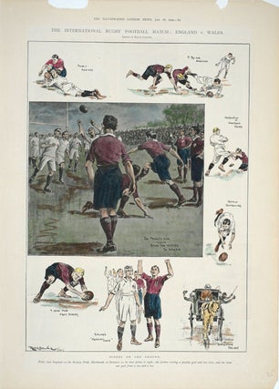 Item #25819 International Rugby Football Match: England v. Wales; Scenes on the Ground. Rugby,...