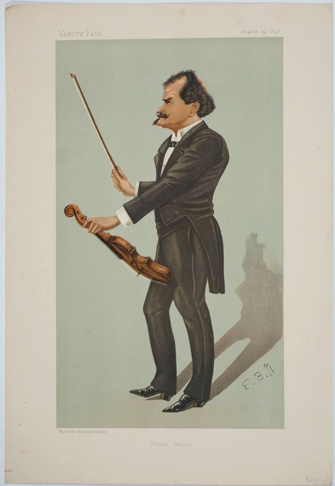 Item #25833 Vanity Fair Music Prints: Eduard Strauss. Music, Vanity Fair, E. B. N.