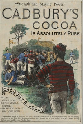 Item #25835 Cadbury's Cocoa, full page advertisement. Rugby, J B. B