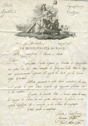 Item #25841 Italian Orders under Napoleonic Occupation, Cisalpina Republic. Napoleon, Bologna Italy